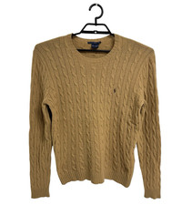 Vintage Ralph Lauren Sport Men's sweater 100% lambswool cable knit size L/XL