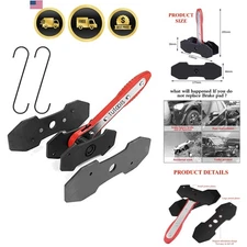 Brake Caliper Press Ratchet Tool for Pistons with Steel Plates and Hooks