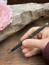 Cross Classic Century Matte black Ballpoint Pen 23k GF Trim Vintage Made USA
