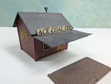 HO Scale Ace Coal Co, Scratch Built Building READ
