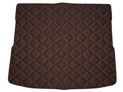 Kunstleder Kofferraummatte für Ford Tourneo Courier 2014- , Braun x14 Rand