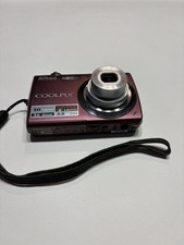 Nikon COOLPIX S220 Compact Digital Camera 10MP Purple 3x 2.5" Charger Included 