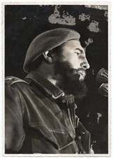 Raoul Corrales Fornos Fidel Castro Cuba 1950's La habana Vintage Print Signed