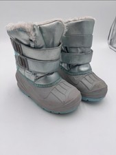 Metallic blue cat jack snow boots toddler 9