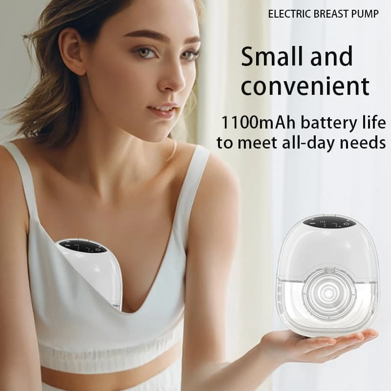 Elektrisch Milchpumpe Leise Milchpumpe Freihändige Brustpumpe mit 12 Saugstufen - Bild 2 von 4