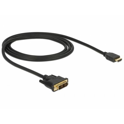 Delock DVI zu HDMI Kabel - schwarz - Neu&OVP