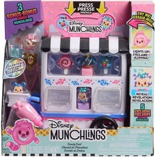 Disney Munchlings Candy Cart Playset 3 BONUS Munchlings