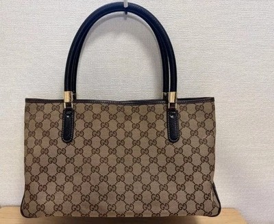 GUCCI Tote Bag GG Canvas Sherry Line Handbag | eBay
