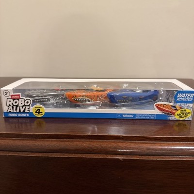 ZURU ROBO BOATS Robo Alive Changing Water Activated BOATS Toy 3 PK NEW