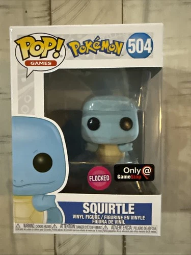 Funko Pop! Vinyl: Pokémon - Squirtle (Flocked) - GameStop (Exclusive) #504