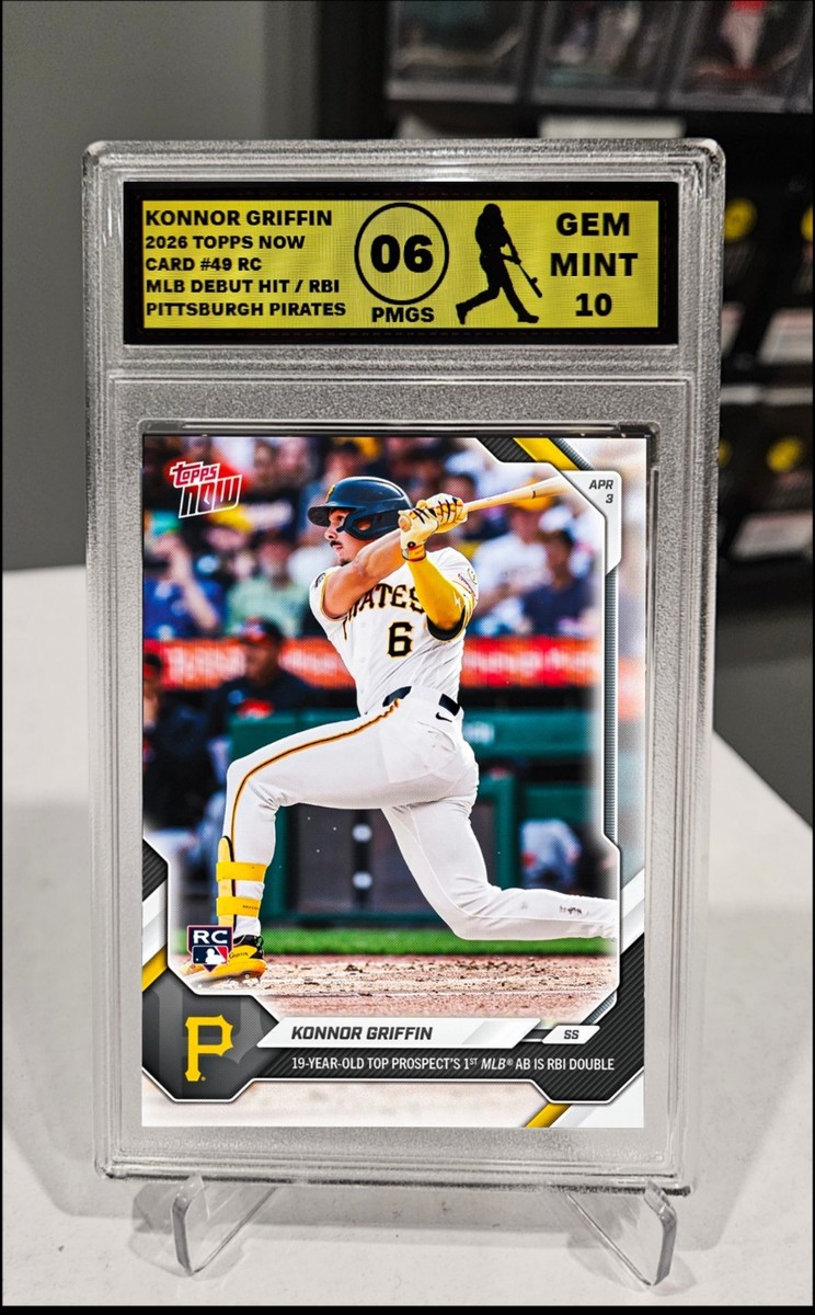 PLATINUM GRADED 10 2026 TOPPS NOW Konnor Griffin MLB DEBUT HIT