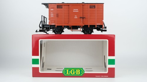 LGB G 40360 gedeckter Güterwagen braun "Gw4030" DR | Condition: Gebraucht