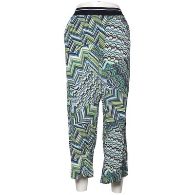 Via Appia Due, Culotte, Größe: 46, Grün/Blau/Mehrfarbig, Viskose, Chevron #YZS