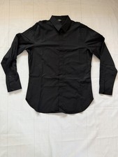 Fendi Black Men  s Button Up Shirt Size 43 USA M