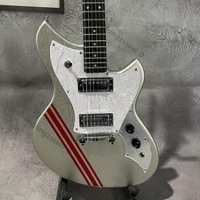 NEW Custom Solid Body Electric Guitar H-H Fixed Bridge Chrome FAST SHIPPING
