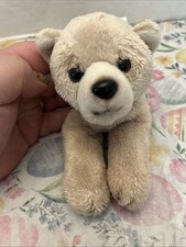 Rare Russ Yomiko Classic Bailey Bear Cub Baby Laying down Beanbag Plush Toy