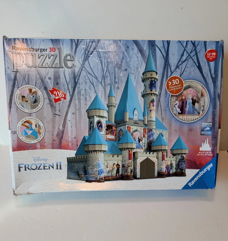 Ravensburger Disney Frozen II Castle 3D Puzzle New 216 Pieces Ages 12+ - Image 2 of 4