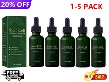 1-5X Stem Cell Collagen Peptide Oral Drops Sagging Skin Reduce Wrinkle /