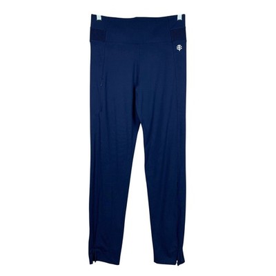 Coolibar Azora Straight Leg Active Pants Blue UPF50+ Sun Protection Women's S