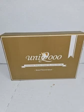 UNIOOO Chrismas Wax Seal Stamp Kit 1 Wood Handle And 5 Stamp Metal Head 