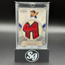 JOHN SMOLTZ 2021 Topps Tier One Prodigious Patches Game Worn 1/1 Nasty GU Relic 