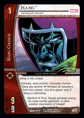 VS System: Kang, Ultimate Kang - Foil [Played] Marvel The Avengers TCG CCG Class