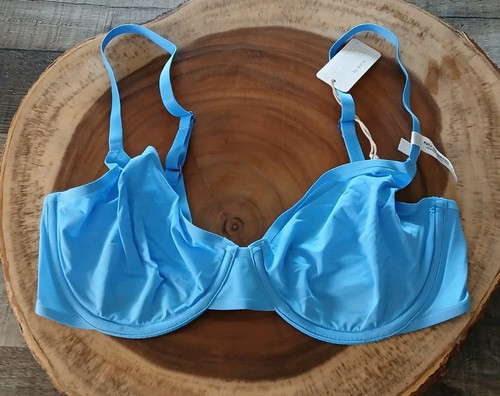 Aerie Smoothez Bra Full Coverage Size 32D Unlined Underwire Microfiber Blue NEW - Picture 7 of 11