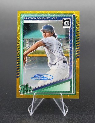BRAYLON DOUGHTY - 2025 Donruss Optic #106 - GOLD VELOCITY /10 RARE!