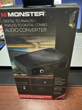 Monster MAD1-1007-BLK Digital/Analog /Analog To Digital Audio Converter New!