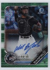 2019 Bowman Mega Box Chrome Mojo Green Refractor 8/99 Will Banfield #BMA-WB Auto