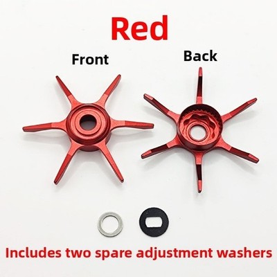 Upgrade Metal Star Drag Knob für Daiwa Baitcastrolle mit Ersatzscheiben