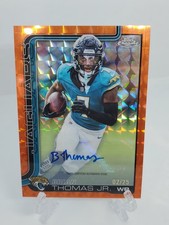 Topps Chrome Brian Thomas Jr. Auto /25 Orange Geometric