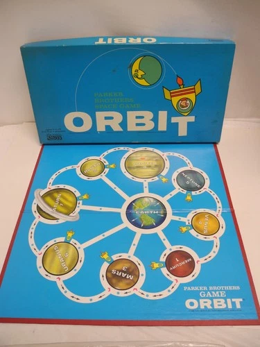 Parker Brothers ORBIT 1966 Board Game No. 826 Space Game Vintage Complete