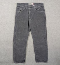 Vintage Levi's 559 Men's 34x30 Corduroy Pants Relaxed Gray Straight Leg Y2K 2006