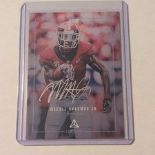 2019 Luminance Mecole Hardman Jr RC Auto Draft Day Silver ink Signatures DDS-MHJ