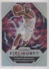2020-21 Panini Prizm Fireworks Silver Prizm Kawhi Leonard #26 9o3