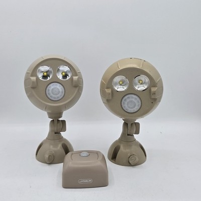 Mr. Beams NetBright Motion Activated Spotlights MBN391, Tan & Sensor MBN200