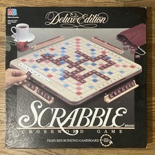 Scrabble Deluxe Edition Turntable Crossword R...