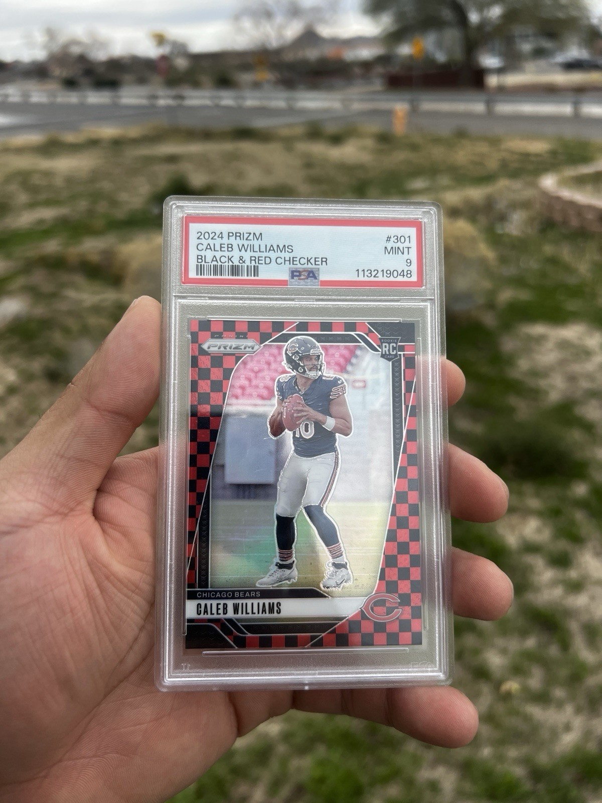 2024 Panini Prizm - Rookies Caleb Williams #301 Black & Red Checker Prizm (RC)