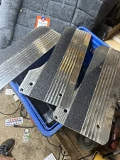 VTG NOS Deflecta-Shield Pickup Mud Flaps Splash Guard Aluminum #2