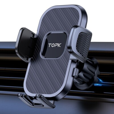 TOPK  Phone Mount for Car Air Vent with Hook Clip Car Phone Holder