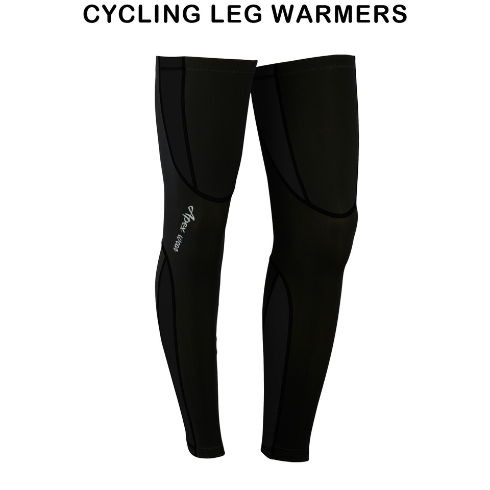Mens Cycling Leg Warmers Winter Running Thermal Roubix Cycle Knee eBay