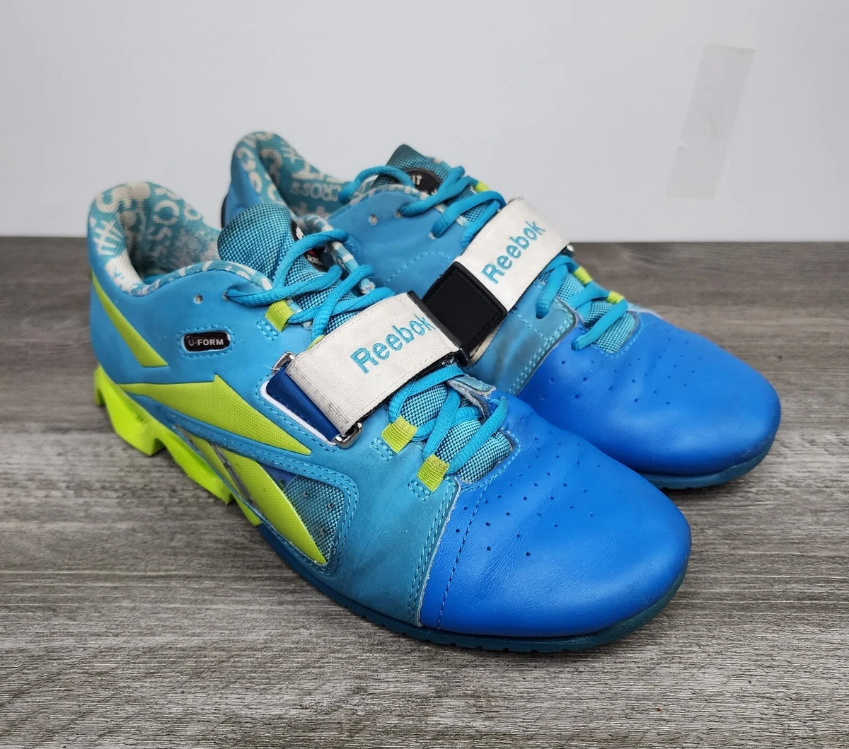 Reebok U FORM Blue Green Gym Workout Lifting Shoes Size 9 | eBay