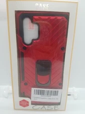 Case Cell Phone Cover With Stand Galaxy  A32 5G Red Textured Sunxrdx Fashion