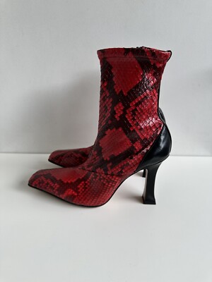 Celine Red Python Madame Boots 36 Fall 2018 Phoebe Philo | eBay