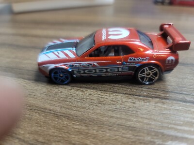 Hot Wheels Dodge Challenger Drift Car Metallic Red Spoiler Speed