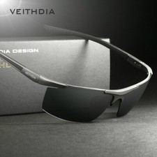 VEITHDIA Aluminum Polarized Sunglasses Men UV400 Outdoor Driving Sport Glasses