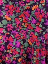 Ladies Floral Dress UK Medium Fixed Wrap Style Top Warehouse LOVELY COLOURS