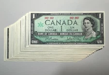 Canada 1967 Centennial One Dollar $1 Bill Banknotes
