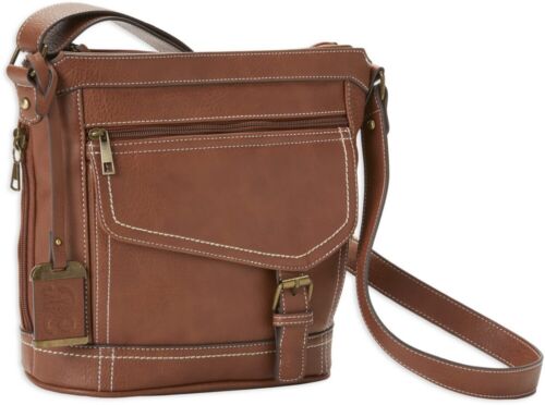 Bulldog Bucket Purse With Holster For Everyday Carry Leather Brown Finish-BDP045